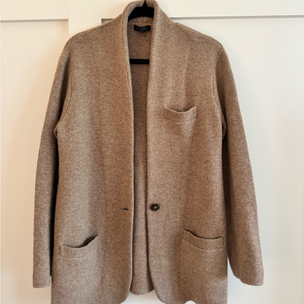 J crew cocoon sweater blazer